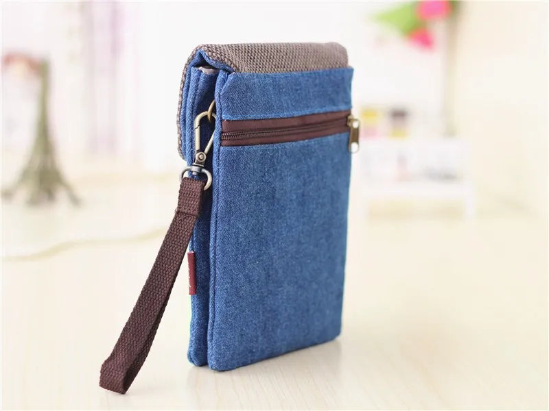 Stylish Denim Messenger Bag for Men and Women | Versatile Shoulder Clutch