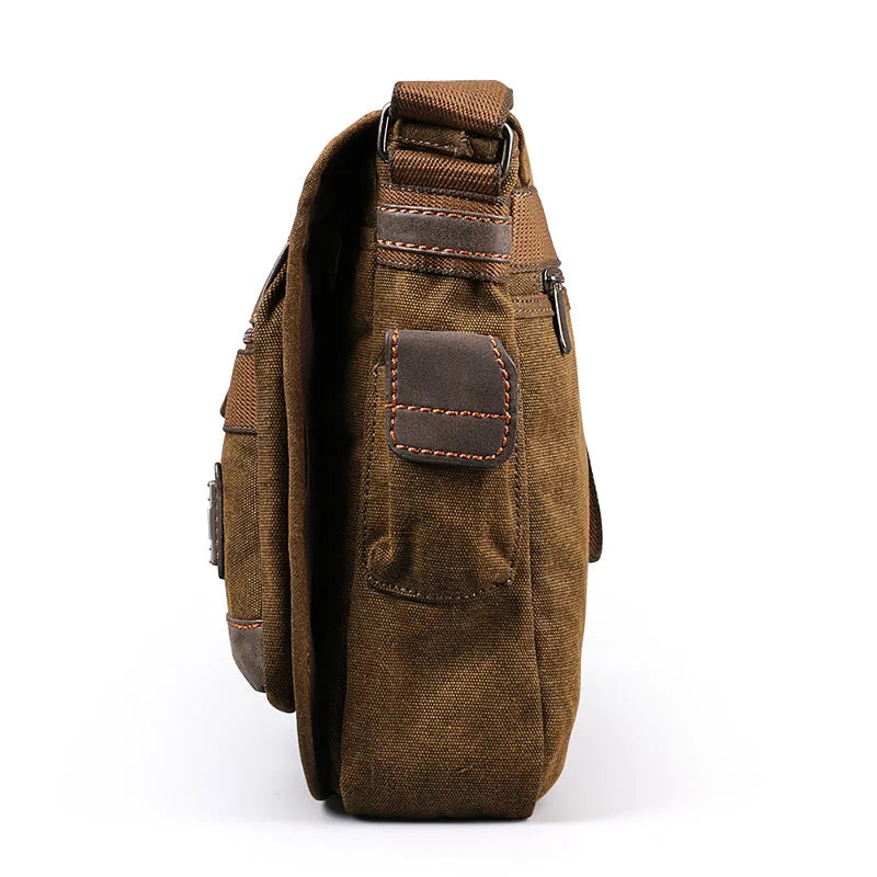 Bandolera de lona estilo vintage | Elegante bandolera multifuncional