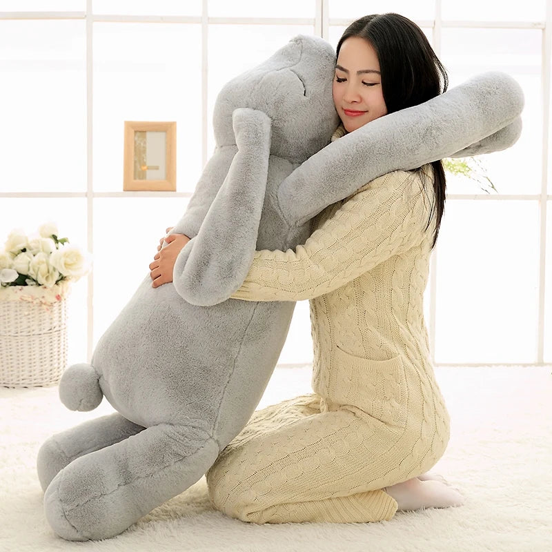 Giant Cute Cartoon Bunny Plush Toy | Soft Stuffed Rabbit Pillow