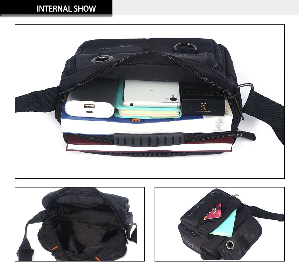Men's Multifunction Casual Messenger Bags | Waterproof Shoulder Bag