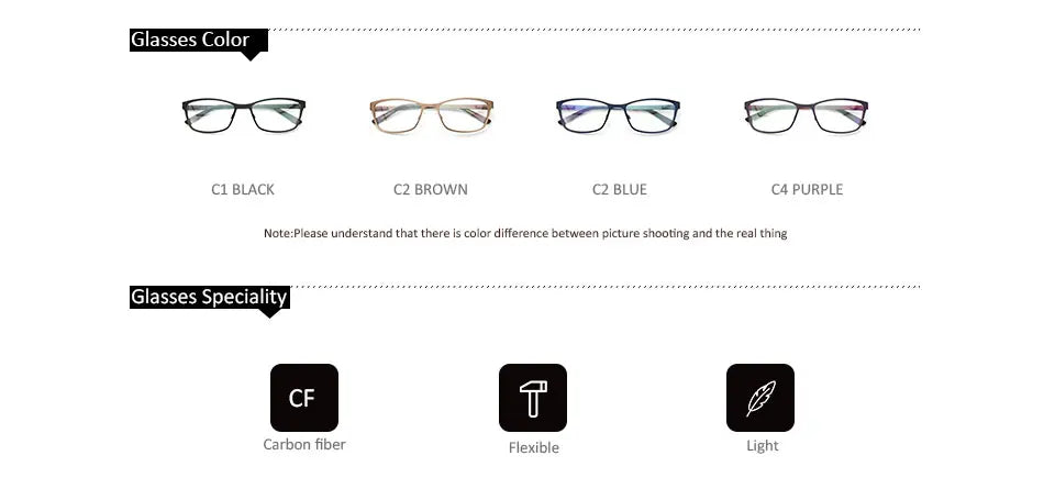 Stylish Women’s Rectangle Prescription Glasses | Anti-Blue Light Eyewear