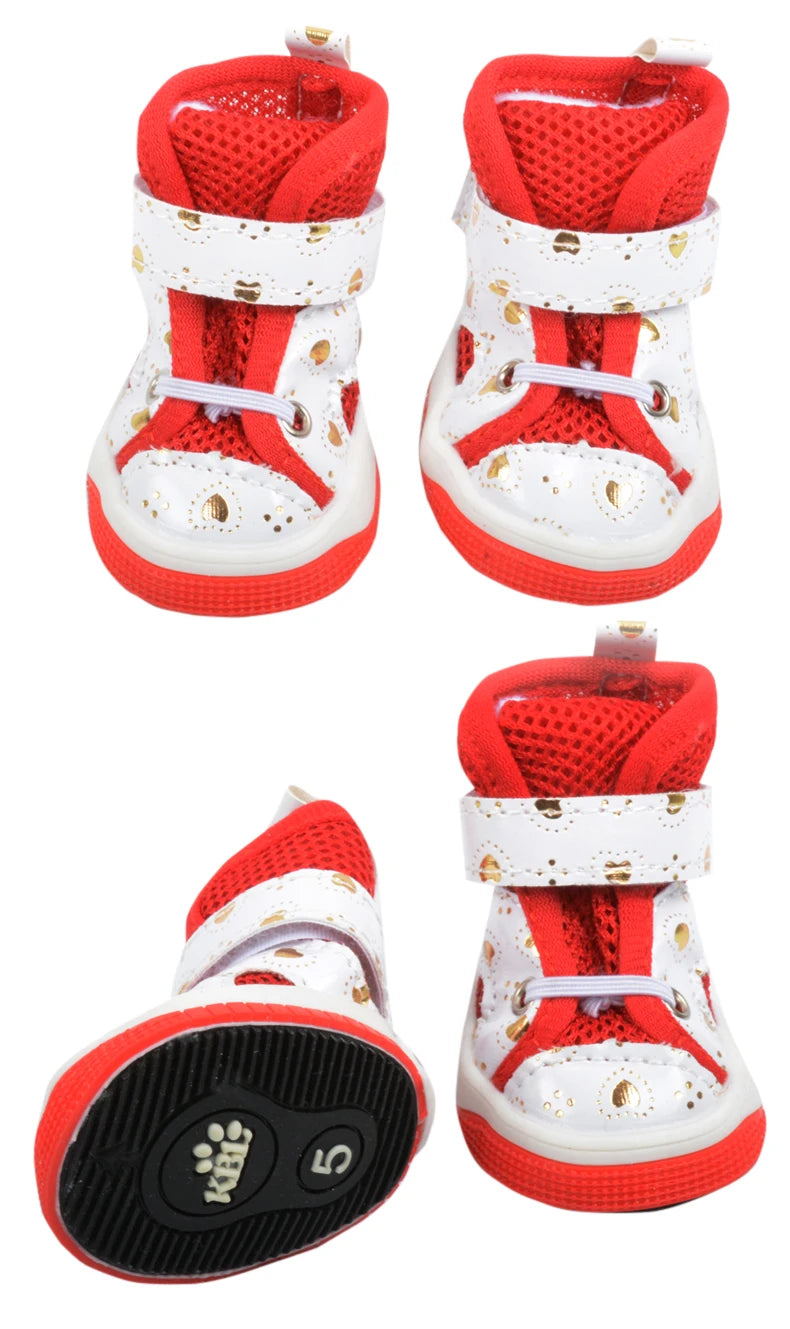 Breathable Non-Slip Shoes for Small Dogs | Stylish & Comfortable