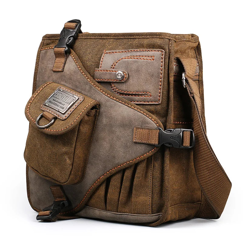 Retro Canvas Shoulder Bag | Stylish Multifunctional Messenger Tote