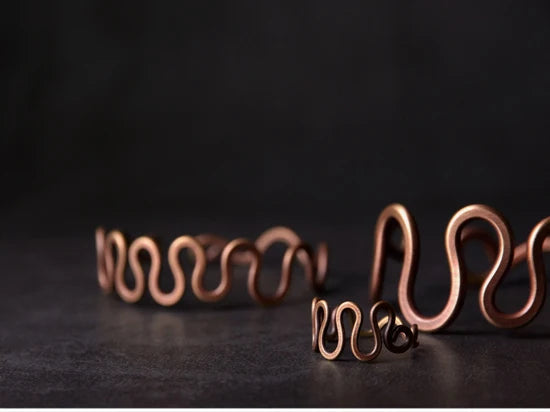 Handcrafted Vintage Copper Ring | Adjustable Retro Punk Style