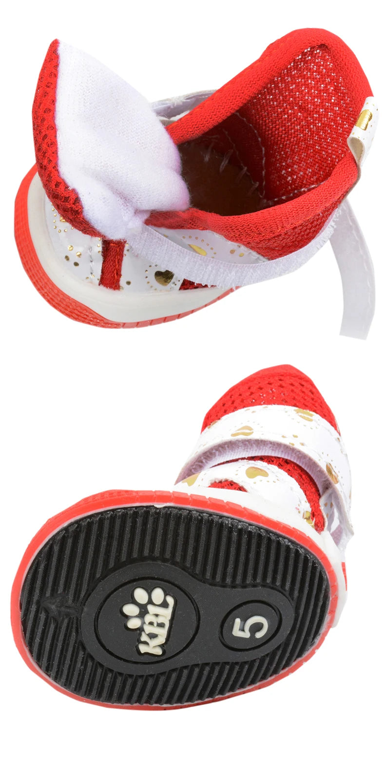 Breathable Non-Slip Shoes for Small Dogs | Stylish & Comfortable