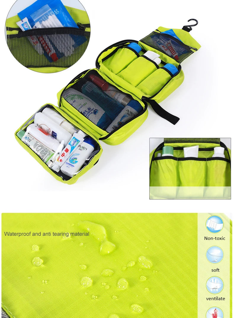 Travel Hanging Toiletry Bag | Sturdy Organizer for Cosmetics