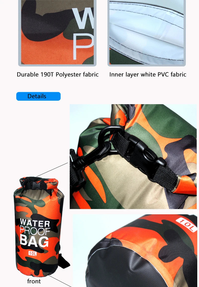 Waterproof Camouflage Dry Bags for Outdoor Adventures | Protect Gear