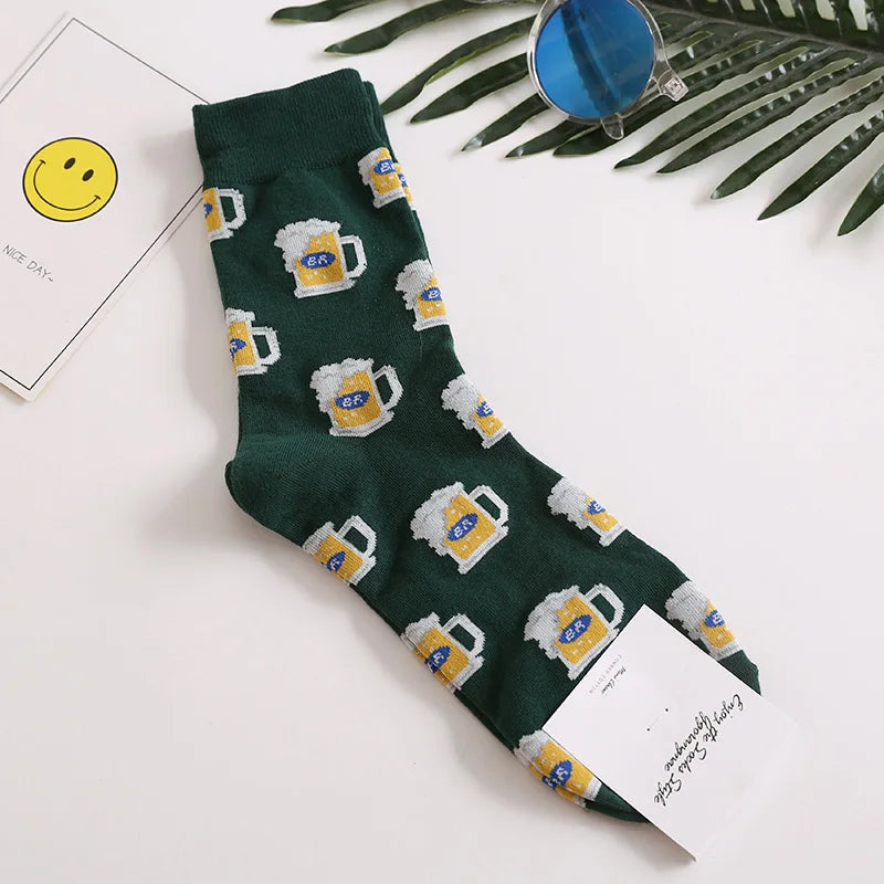 Colorful Men's Funny Dress Socks | Fun Casual Wedding Socks