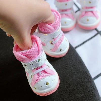 Breathable Non-Slip Shoes for Small Dogs | Stylish & Comfortable