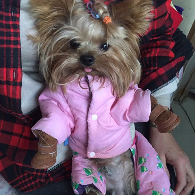 Warm Winter Pet Shoes for Small Dogs | Cozy Non-Slip Boots
