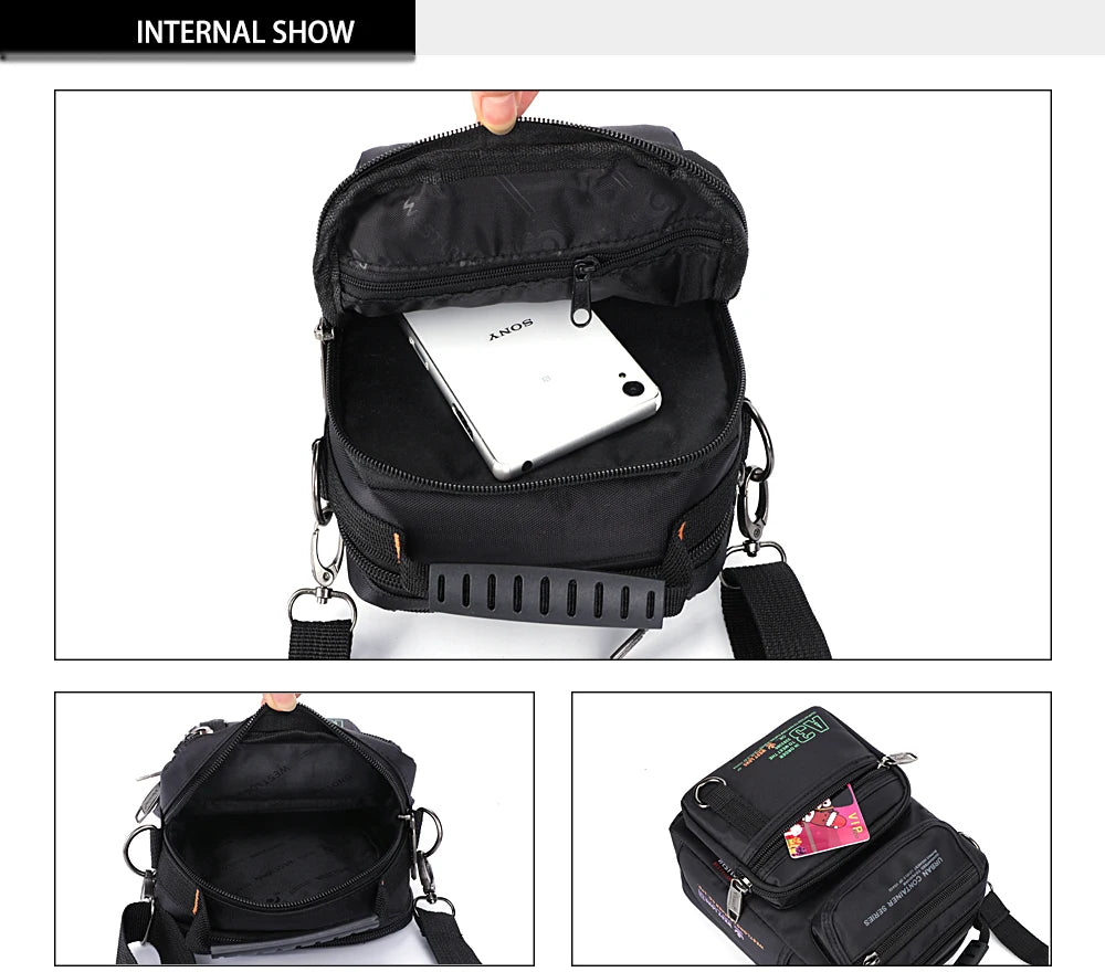 Men's Multifunction Waterproof Messenger Bags | Casual Travel Packs