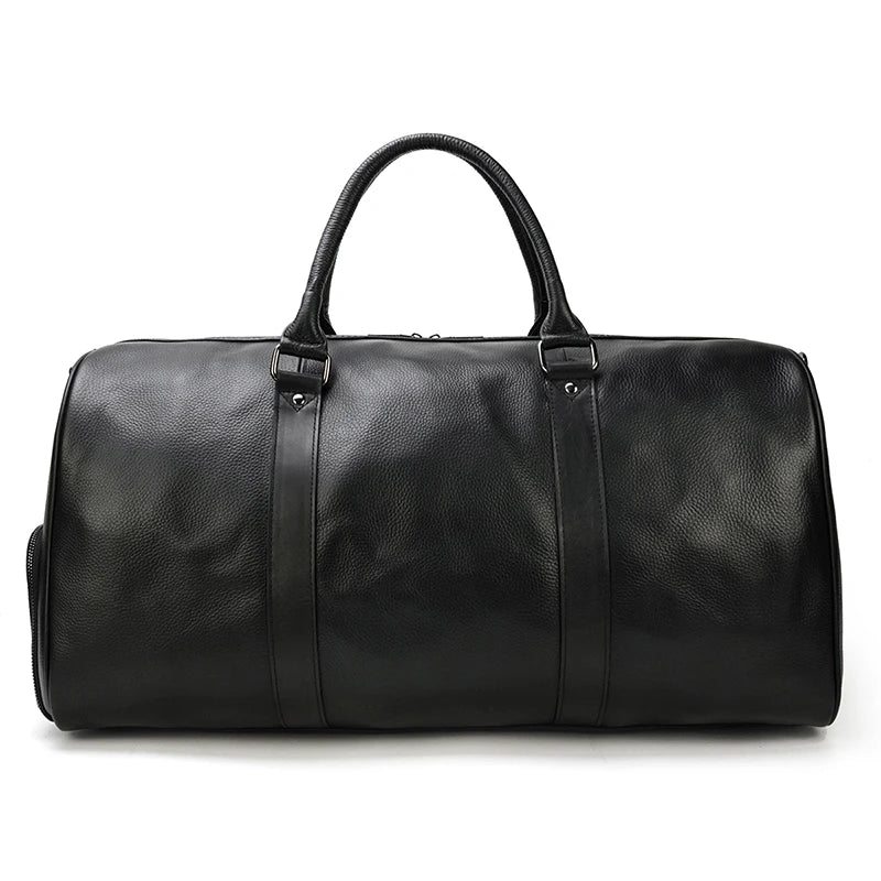 Luxury Genuine Leather Travel Bag for Men & Women | Versatile Duffle
