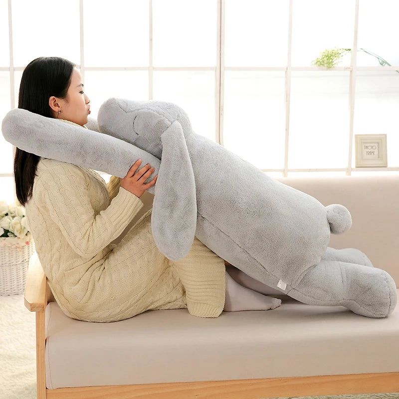 Giant Cute Cartoon Bunny Plush Toy | Soft Stuffed Rabbit Pillow