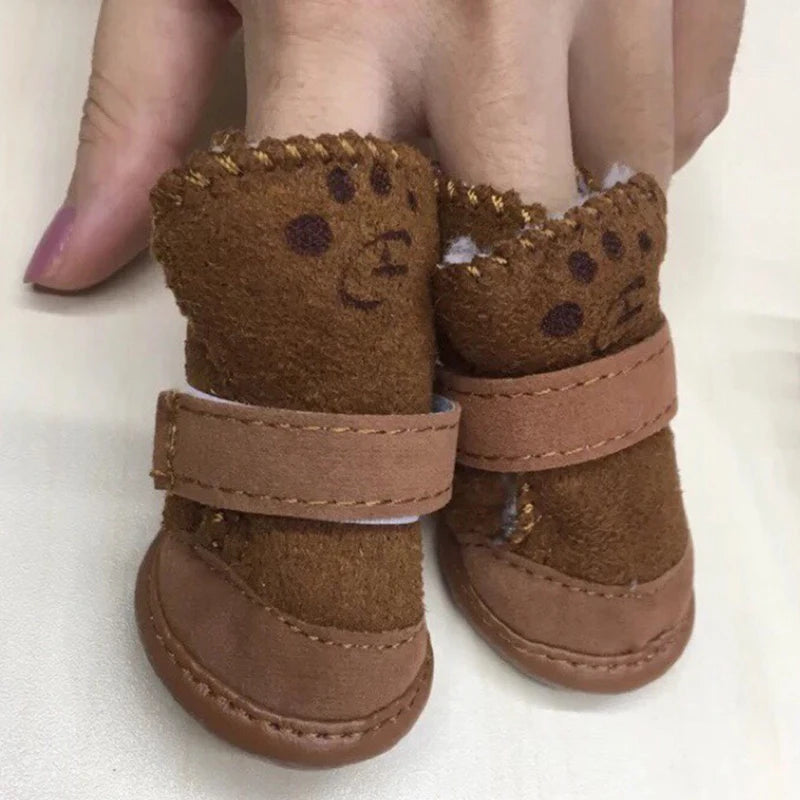 Warm Winter Pet Shoes for Small Dogs | Cozy Non-Slip Boots