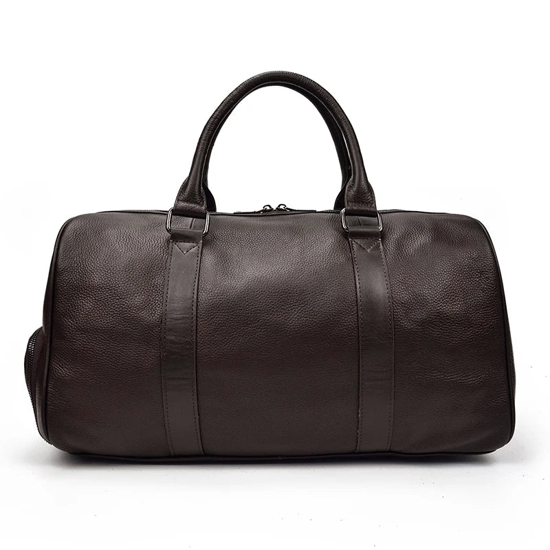 Luxury Genuine Leather Travel Bag for Men & Women | Versatile Duffle