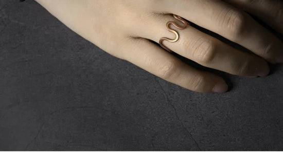Handcrafted Vintage Copper Ring | Adjustable Retro Punk Style