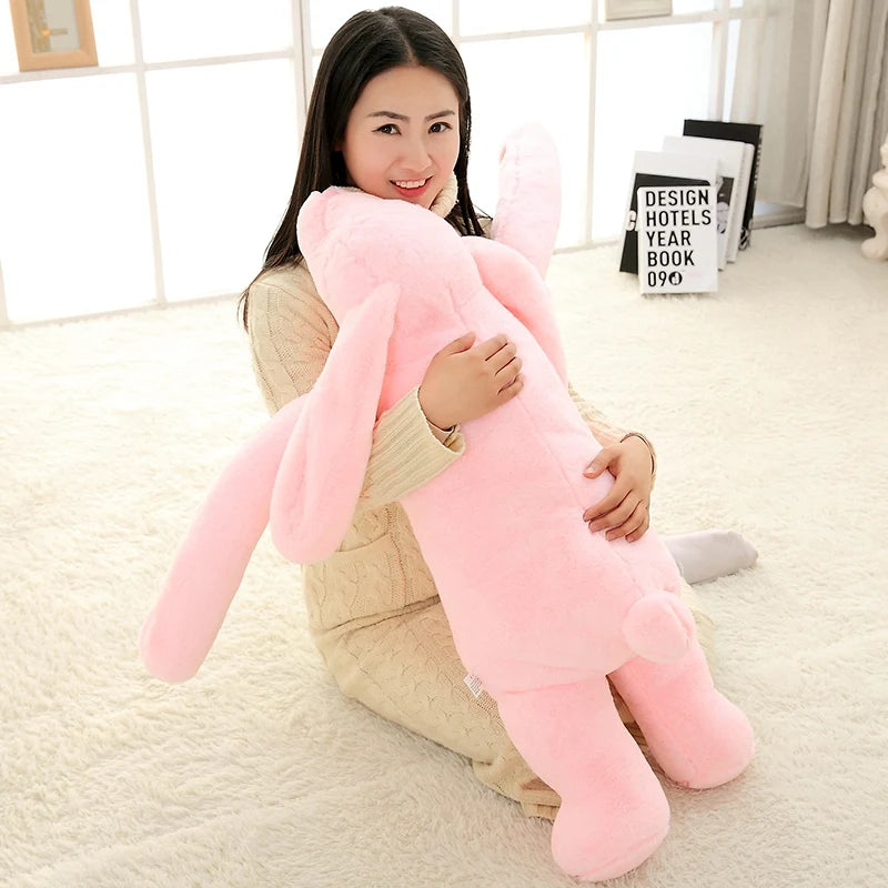 Giant Cute Cartoon Bunny Plush Toy | Soft Stuffed Rabbit Pillow