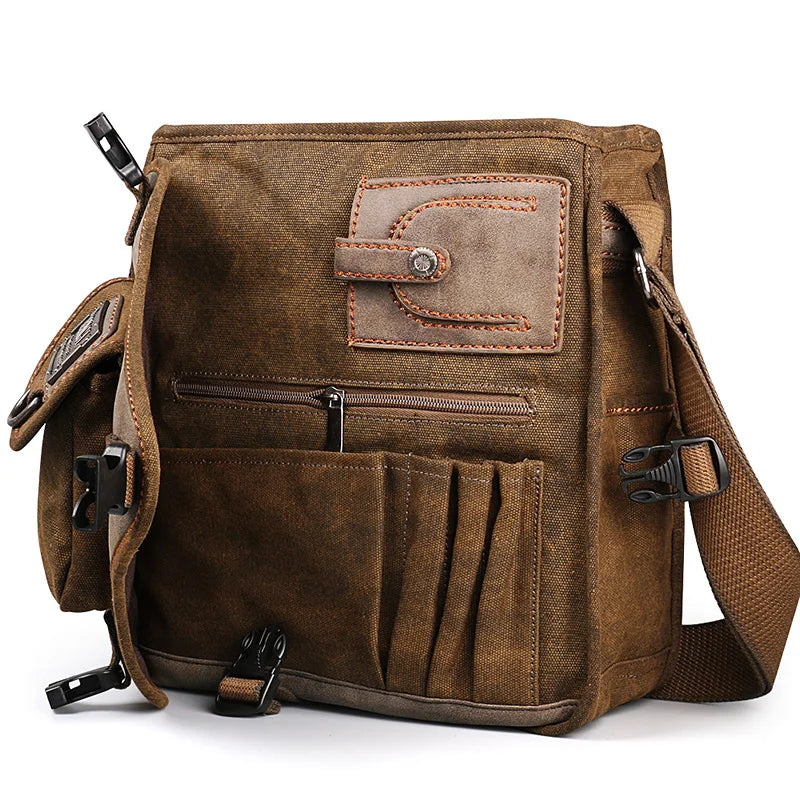 Retro Canvas Shoulder Bag | Stylish Multifunctional Messenger Tote