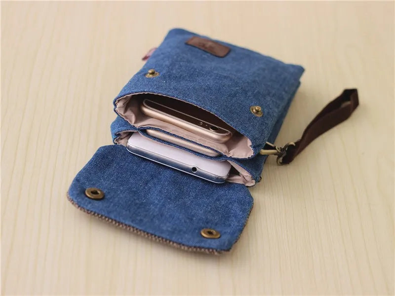 Stylish Denim Messenger Bag for Men and Women | Versatile Shoulder Clutch