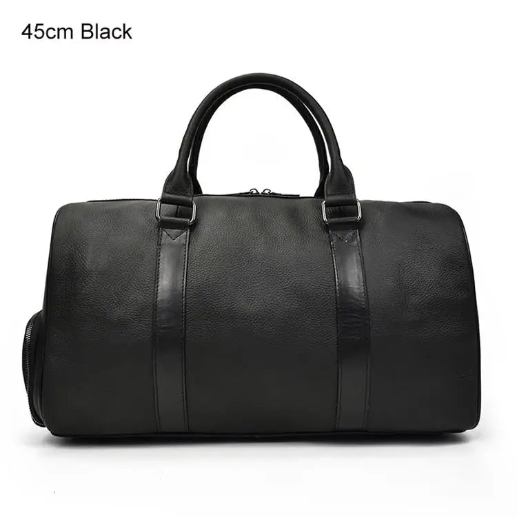 Luxury Genuine Leather Travel Bag for Men & Women | Versatile Duffle