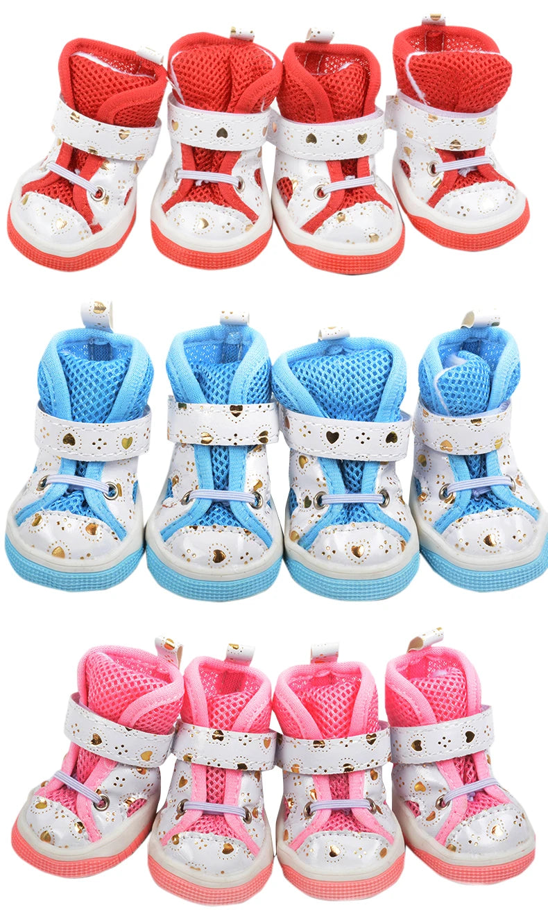 Breathable Non-Slip Shoes for Small Dogs | Stylish & Comfortable