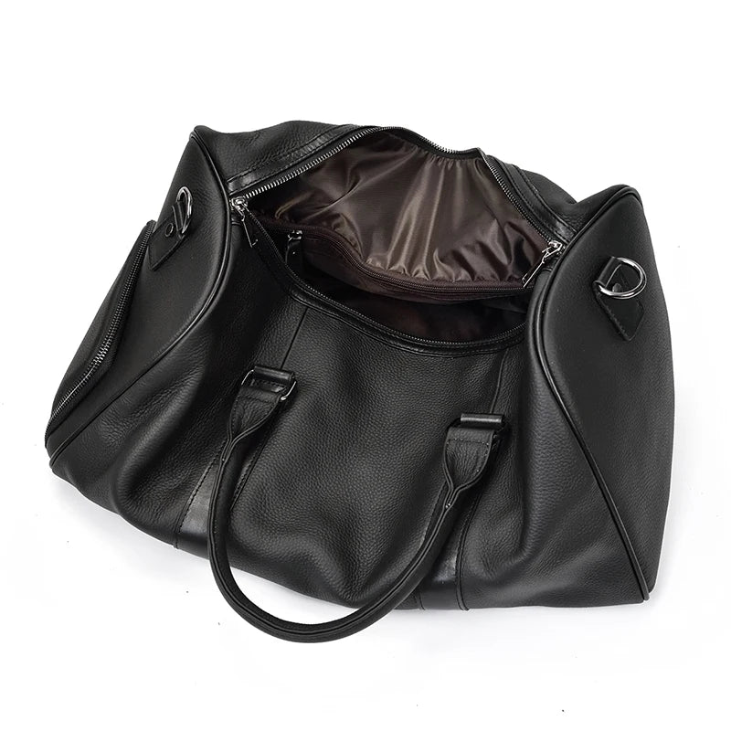 Luxury Genuine Leather Travel Bag for Men & Women | Versatile Duffle