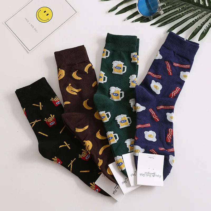 Colorful Men's Funny Dress Socks | Fun Casual Wedding Socks
