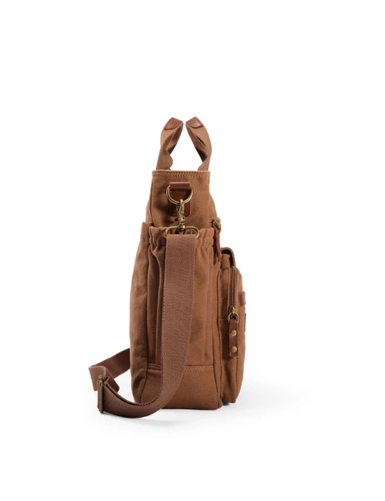 Men's Vintage Canvas Crossbody Handbag | Large Casual Tote Bag