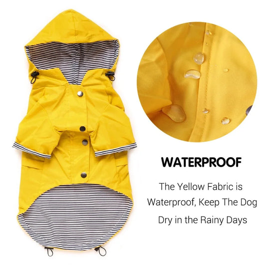 Abrigo Impermeable para Perros de Todas las Razas | Chubasquero Elegante