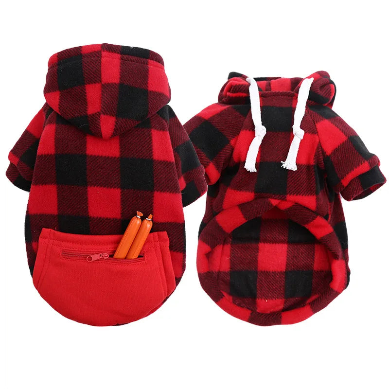 Reversible Dog Winter Coat | Plaid Vest for All Sizes