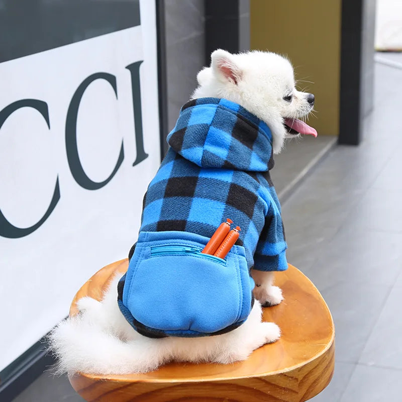 Reversible Dog Winter Coat | Plaid Vest for All Sizes