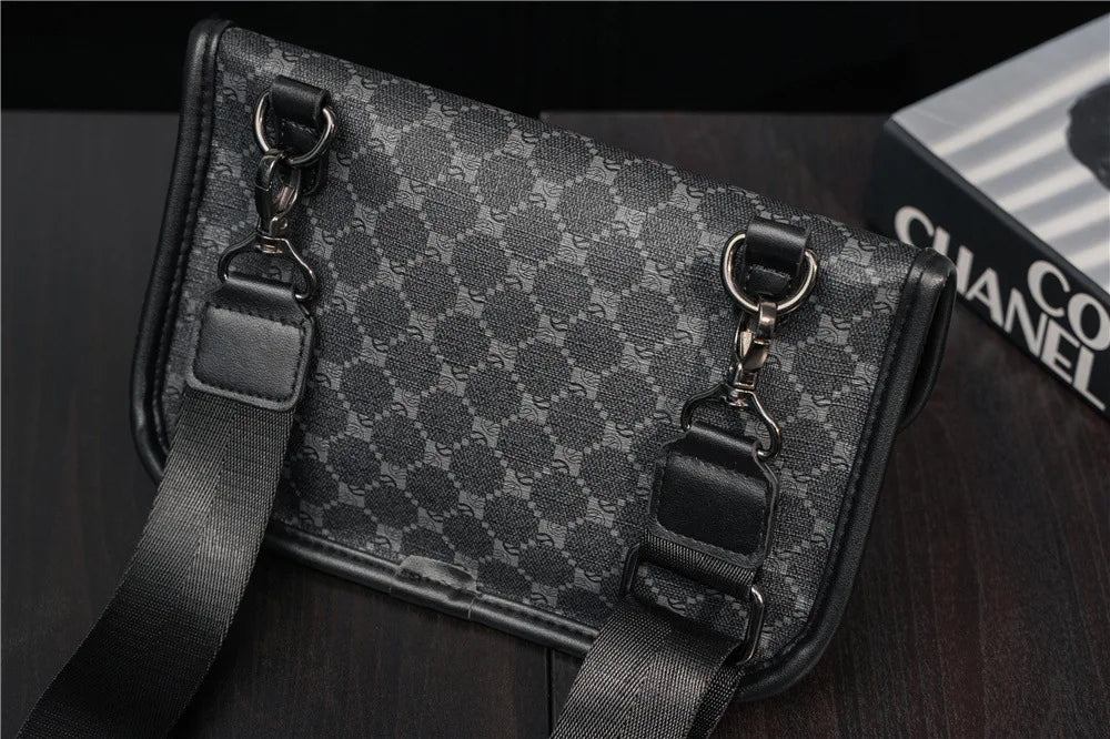Stylish Men's PU Leather Crossbody Bag | Versatile Fashion Accessory