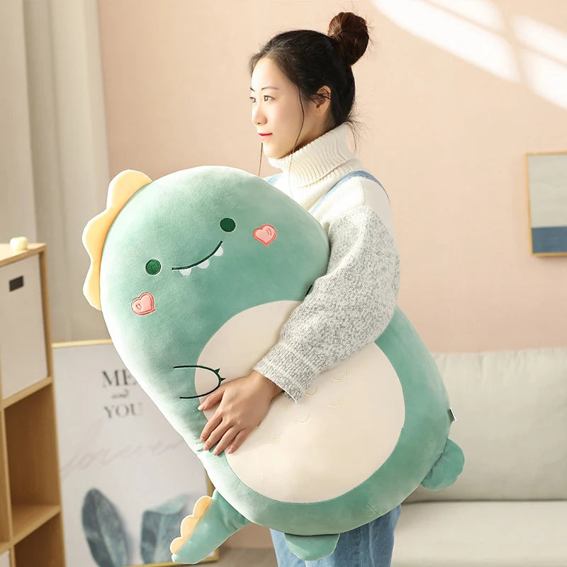 Kawaii Animal Plush Pillow | Cute Dinosaur & Shiba Inu Cushion