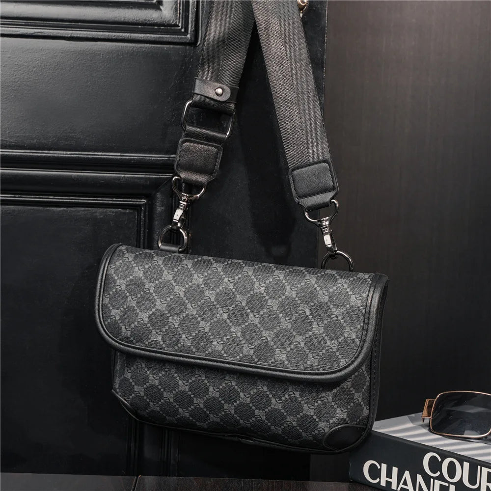 Stylish Men's PU Leather Crossbody Bag | Versatile Fashion Accessory