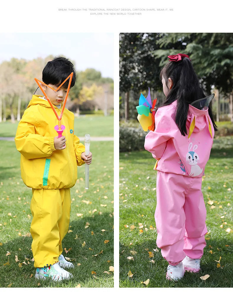 Children's Thickened Raincoat | Durable Outdoor Rain Gear