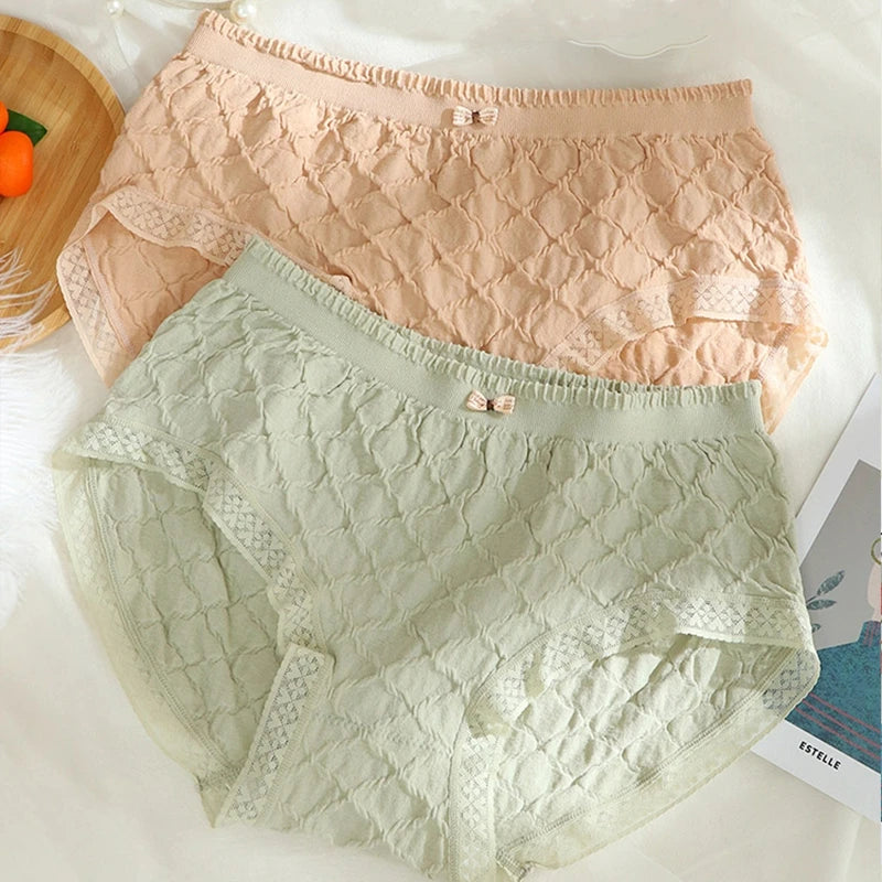 Plus Size Women's Lace Briefs | Summer Antibacterial Panties
