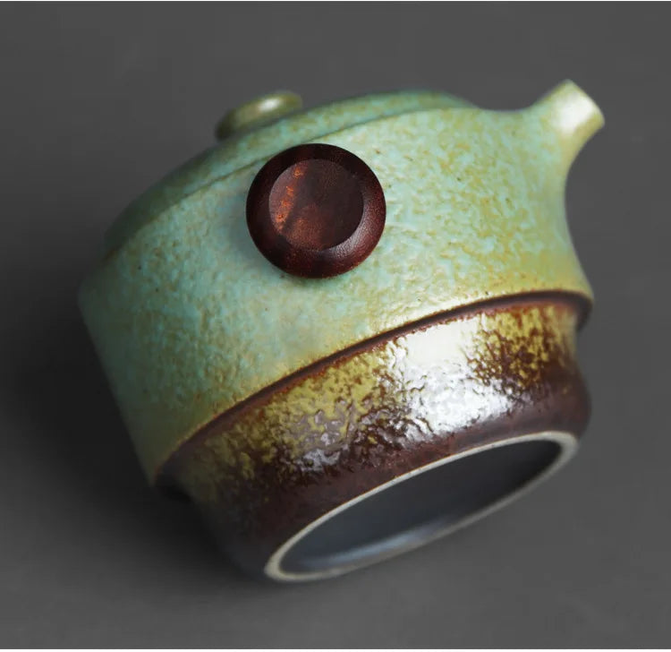 Japanese-Style Handmade Ceramic Teapot Set for Home & Travel