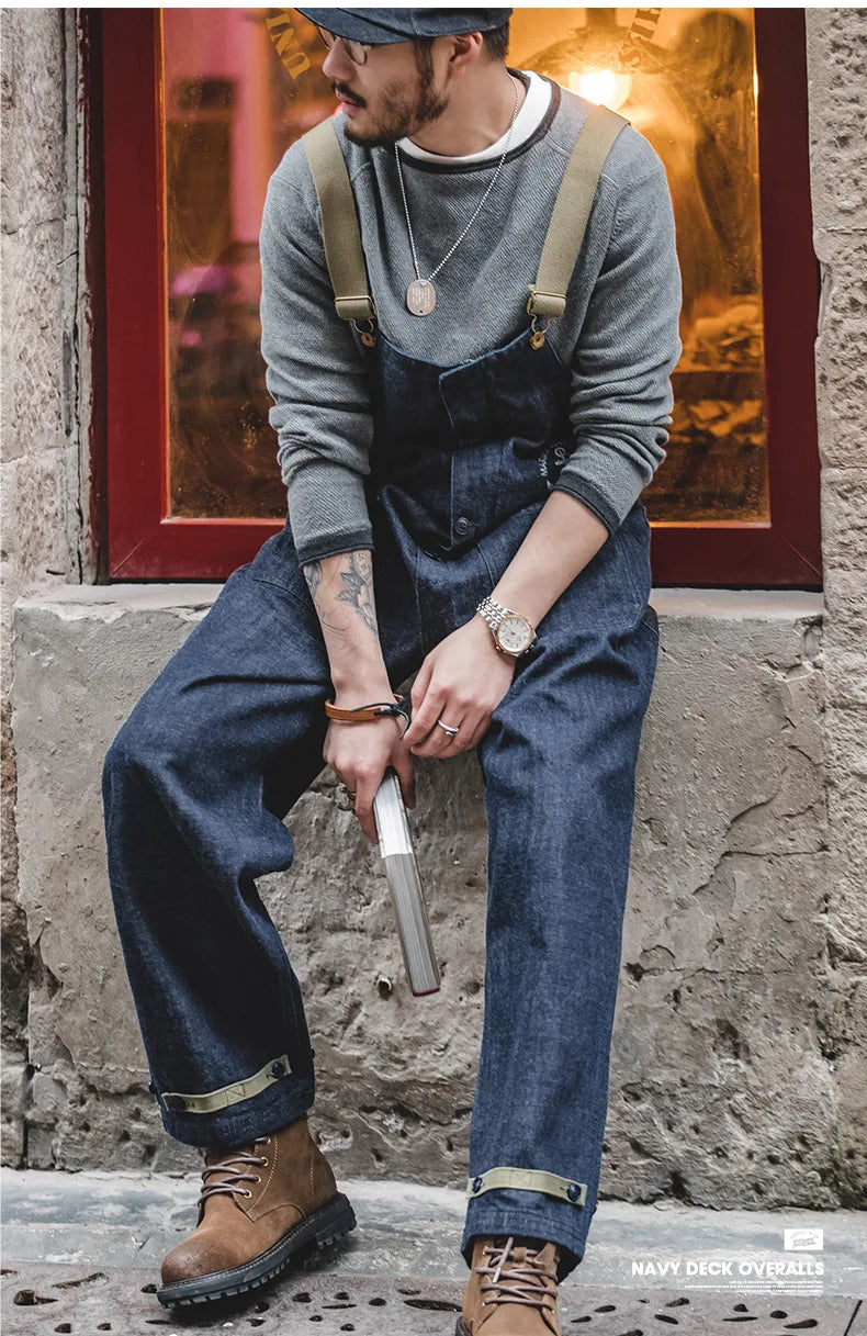 Unisex Vintage Denim Overalls | Stylish Baggy Jumpsuits for All