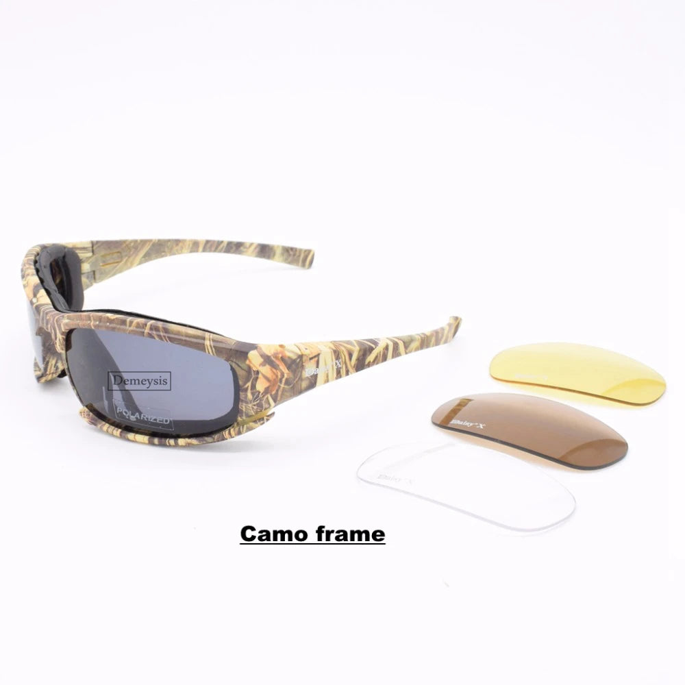 Daisy Tactical Polarized Glasses Outdoor Sport Goggles Sunglasses with 4 Lens Original Box Men Shooting Hiking Eyewear Gafas