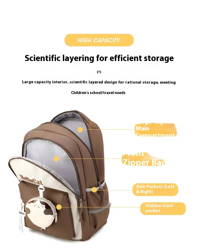 Ultra-Light Waterproof Unisex School Bag for Students | 20-36L