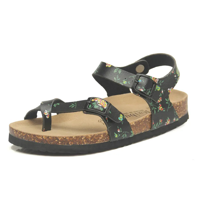Fashion Casual Cork Sandals for Women | Summer Beach Gladiator Shoes