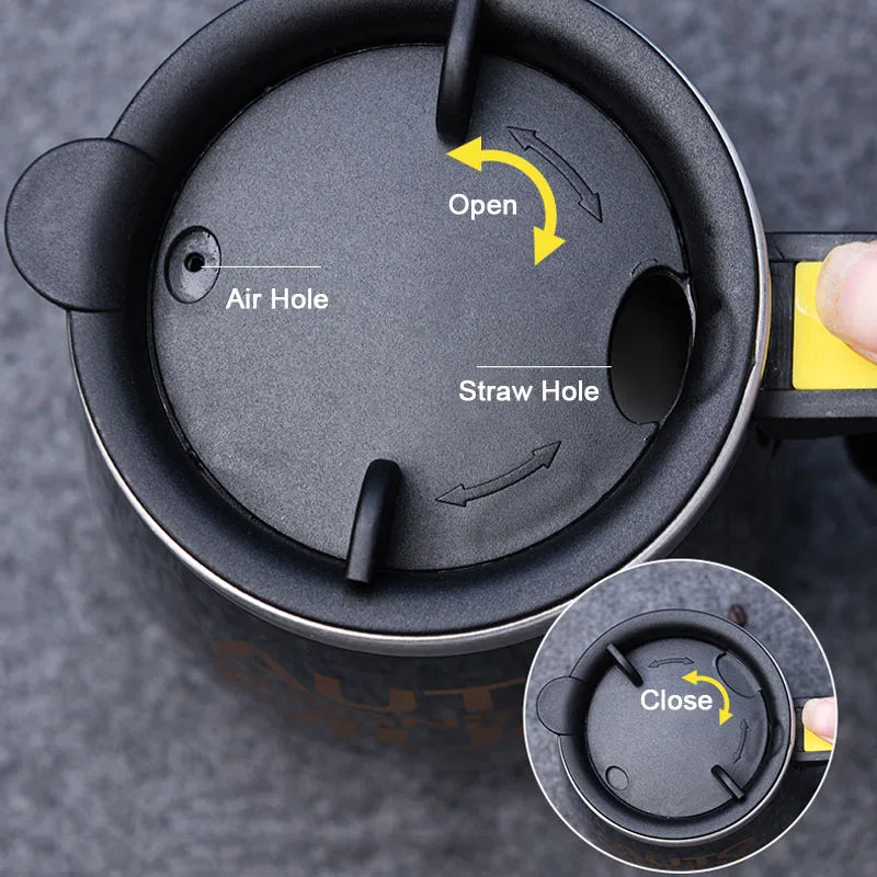 Taza eléctrica autoagitadora | Mezclador inteligente para café y leche