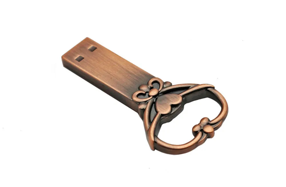 Creative Metal Love Heart USB Flash Drive | Stylish Memory Stick