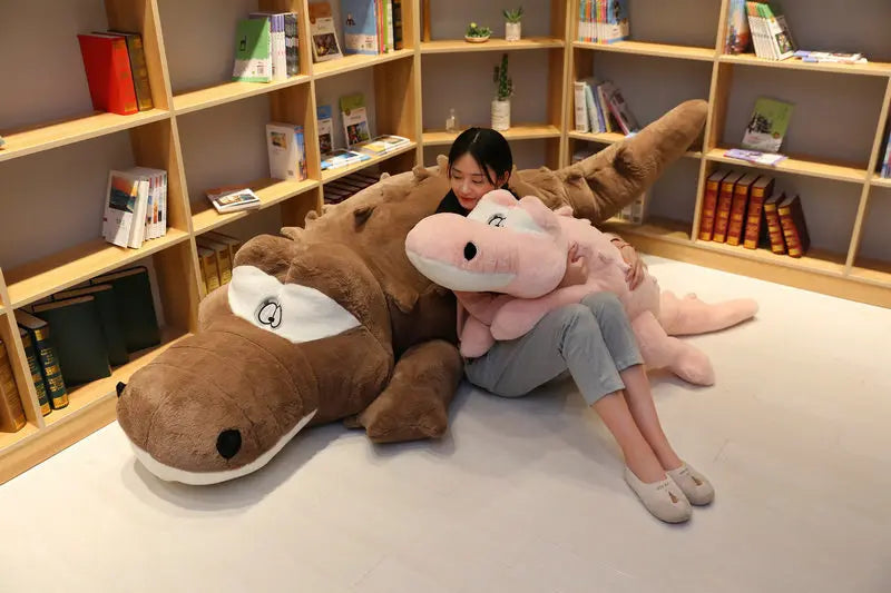 Lifelike Alligator Plush Toys | Soft Crocodile Filled Cushions