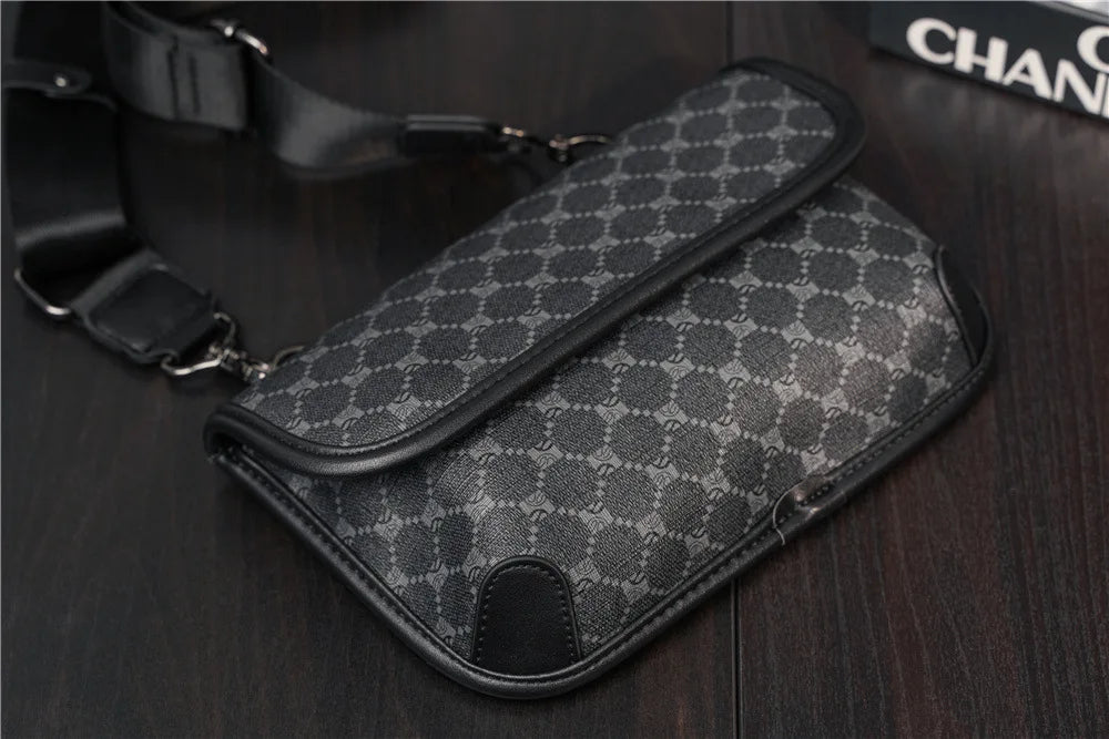 Stylish Men's PU Leather Crossbody Bag | Versatile Fashion Accessory
