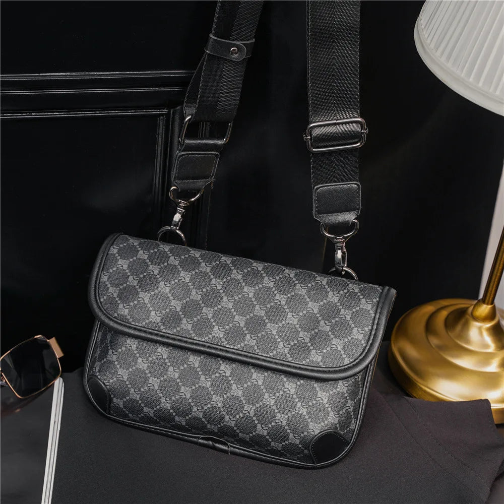 Stylish Men's PU Leather Crossbody Bag | Versatile Fashion Accessory