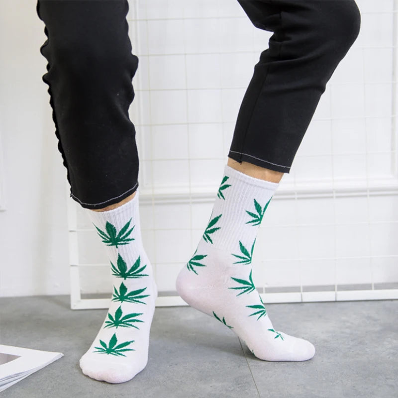 Men's Fashionable Hemp Cotton Crew Socks | Stylish Everyday Wear
