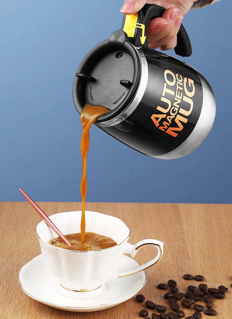 Taza eléctrica autoagitadora | Mezclador inteligente para café y leche