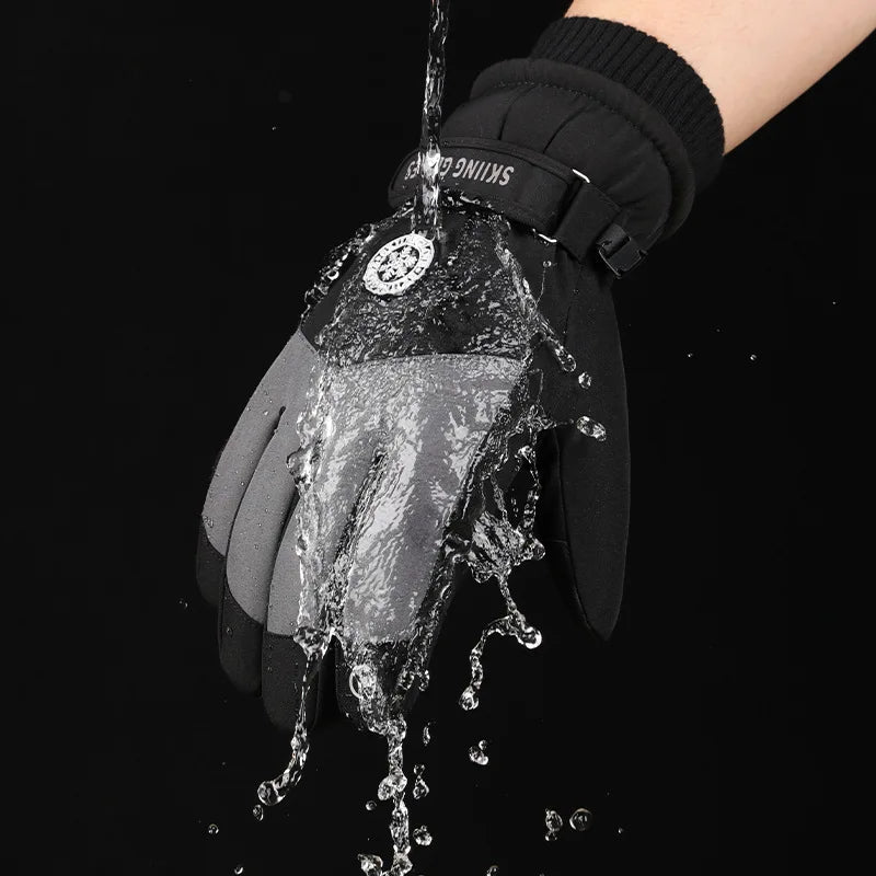 Winter Waterproof Ski Gloves | Touch Screen Warm Outdoor Gloves