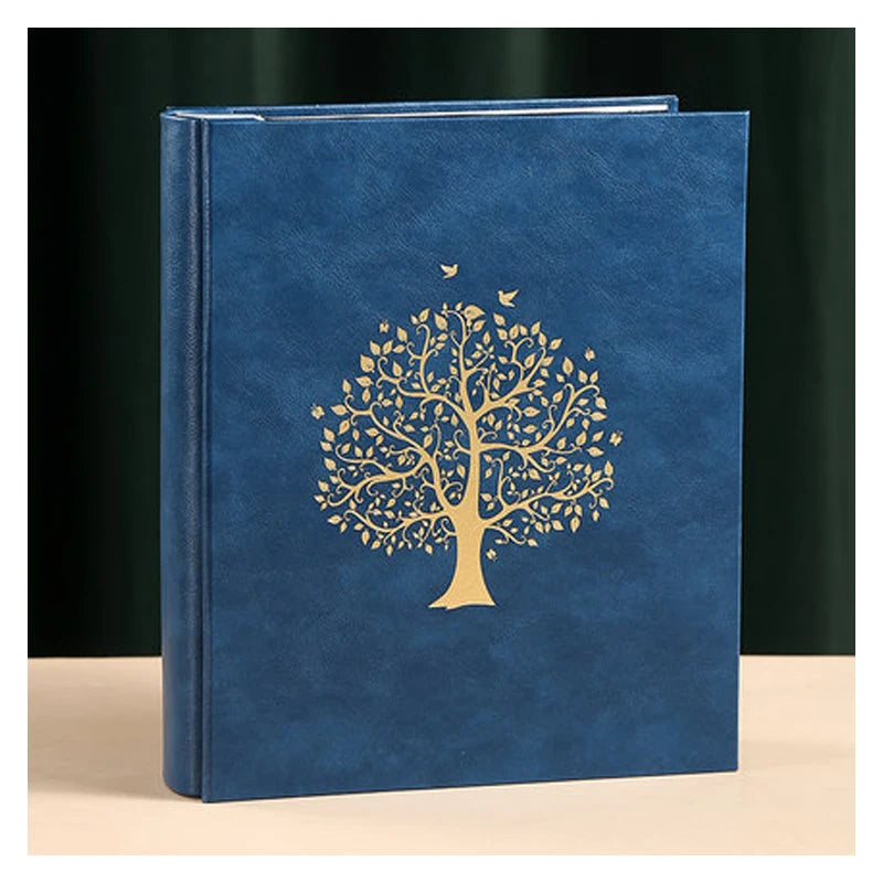 Large Capacity 7-Inch PU Leather Pocket Photo Album for Memories